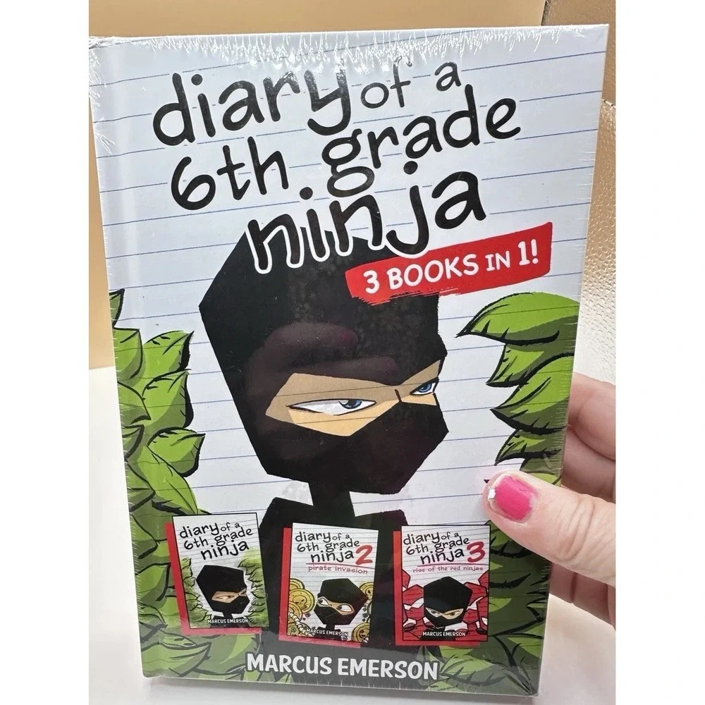 Diary of a 6th Grade Ninja 3 Books in 1 Sealed Marcus Emerson‎ Set